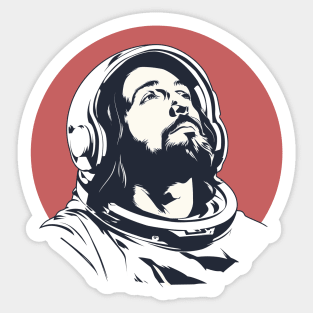 Jesus Was An Astronaut Sticker